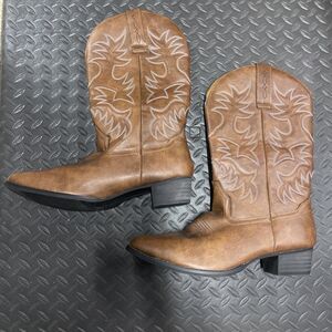 Men's Cowboy Boots Slip on Western Boots 47 Chic Embroidered Almond Toe 12.5-13